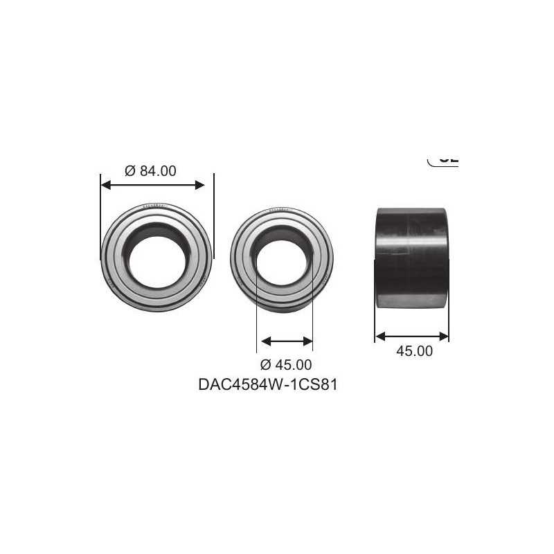 DAC 4584 W-1CS81 KOYO 45x84x45 0,970 KOYO